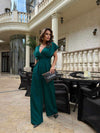CLEARANCE - EMERALD GREEN JUMPSUIT