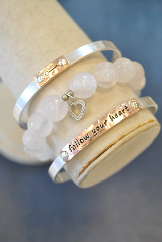 3 PIECES INSPIRATIONAL SET - AGATE - "JUST BELIEVE"