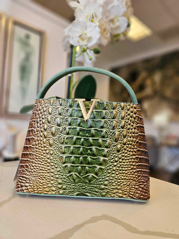 GREEN VELVET CROSSBODY BAG