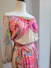 PINK MULTI MAXI SUMMER DRESS