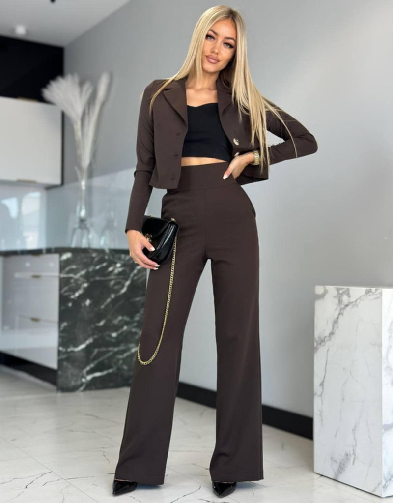 CHOCOLATE BROWN SUIT