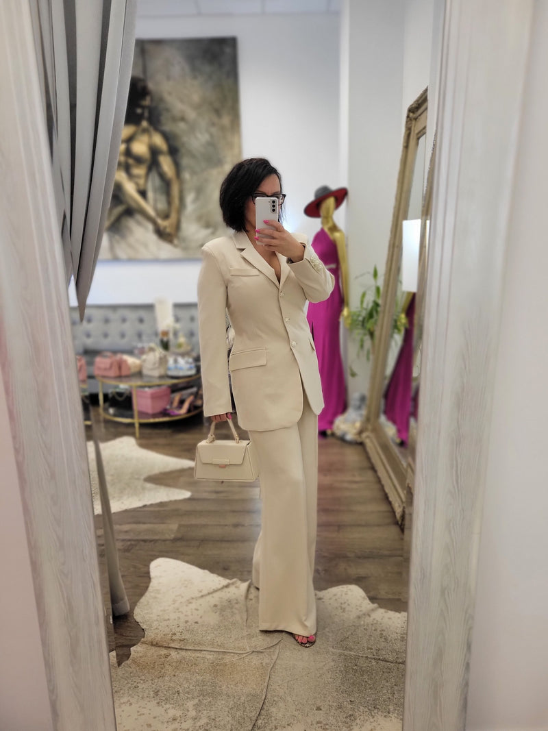 SAND COLOR SPRING SUIT