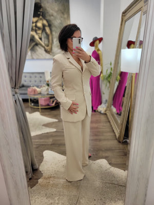 SAND COLOR SPRING SUIT