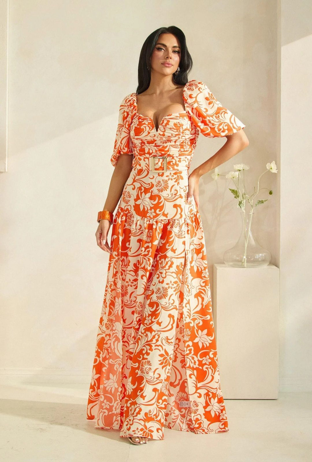 VANILLA AND ORANGE SUMMER MAXI