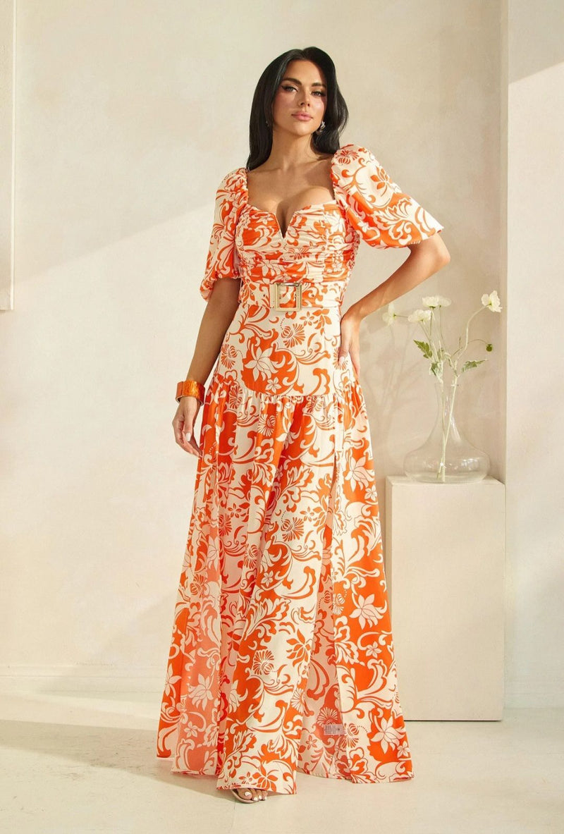 VANILLA AND ORANGE SUMMER MAXI