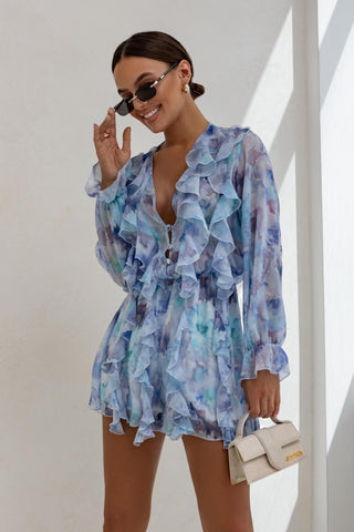 WATERMELON JACKET ROMPER WITH A BELT