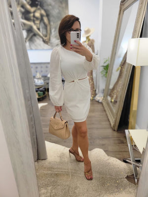 WHITE SIMPLE SUMMER DRESS