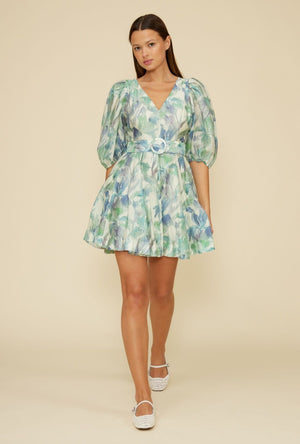 MINT MULTI SPRING DRESS