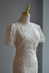 VANILLA LACE MIDI DRESS
