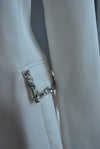 WHITE BLAZER WITH CRYSTALS