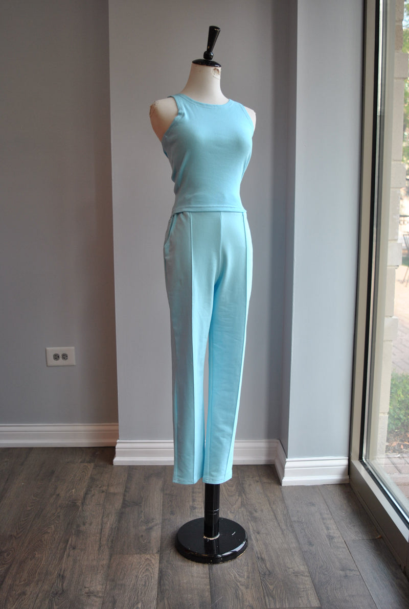 BLUE TURQUOISE CASUAL SET