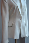 WHITE BLAZER WITH CRYSTALS