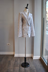 CLEARANCE - GREY PLAID BLAZER
