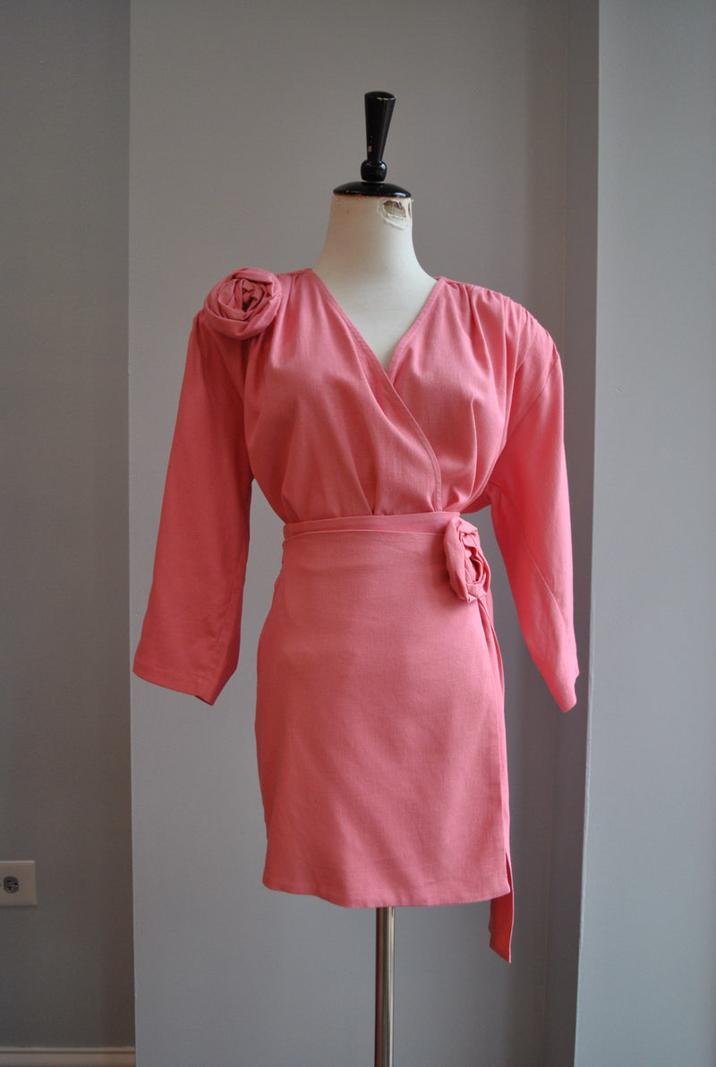 CLEARANCE - PINK LINEN SUMMER SET