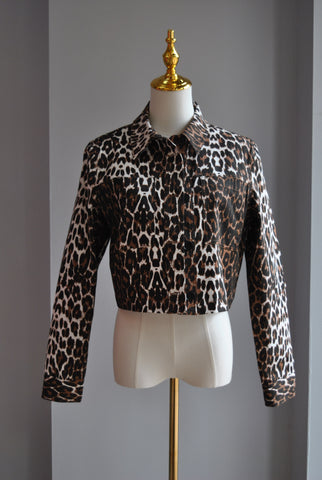 CHOCOLATE BROWN FAUX FUR JACKET