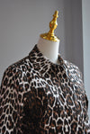 BROWN CHEETAH CROPPED JACKET