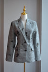 GREY BLAZER WITH SEQUINS