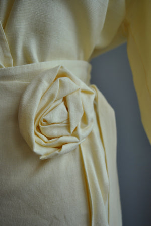 CLEARANCE - YELLOW LINEN SUMMER SET