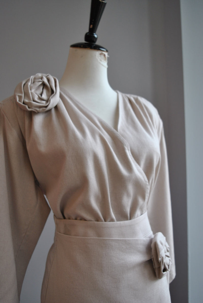 CLEARANCE - OATMEAL SUMMER LINEN SET