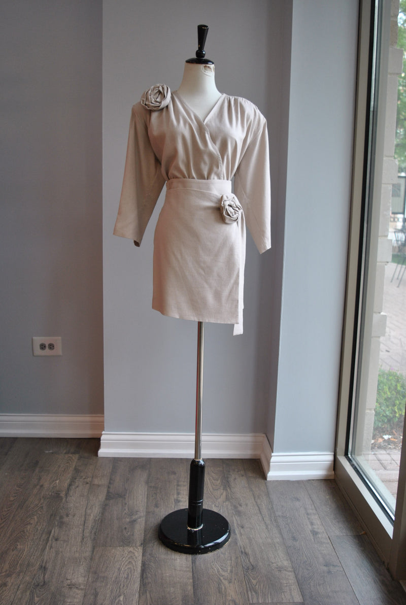 CLEARANCE - OATMEAL SUMMER LINEN SET