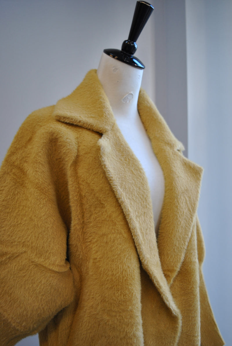 MUSTARD SIMPLE ALPAKA COAT