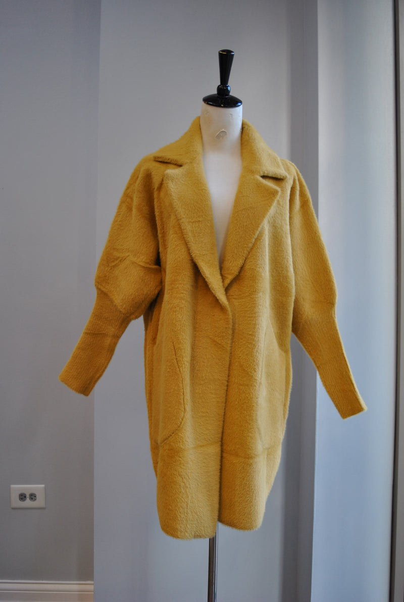 MUSTARD SIMPLE ALPAKA COAT