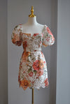 MULTICOLOR FLOWER MINI SUMMER DRESS