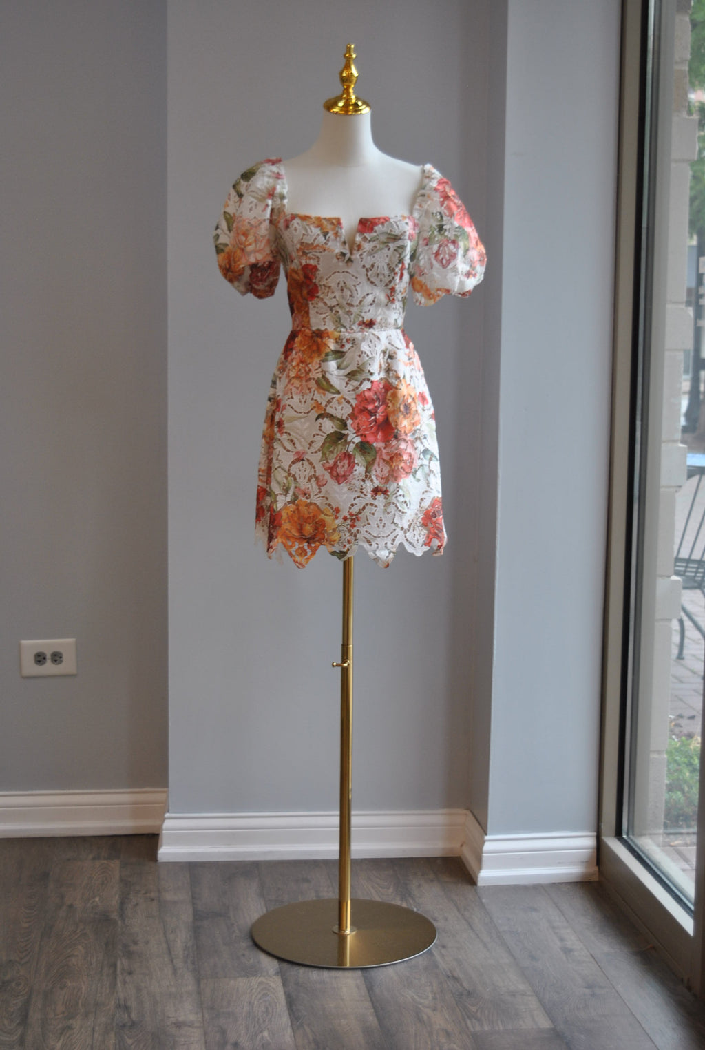 MULTICOLOR FLOWER MINI SUMMER DRESS