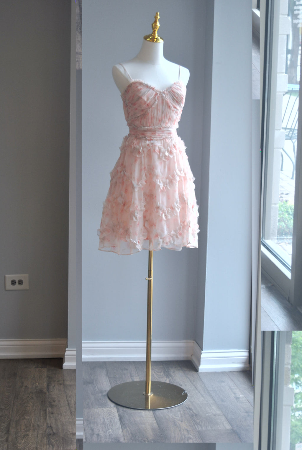 BLUSH PINK MINI SUMMER PARTY DRESS