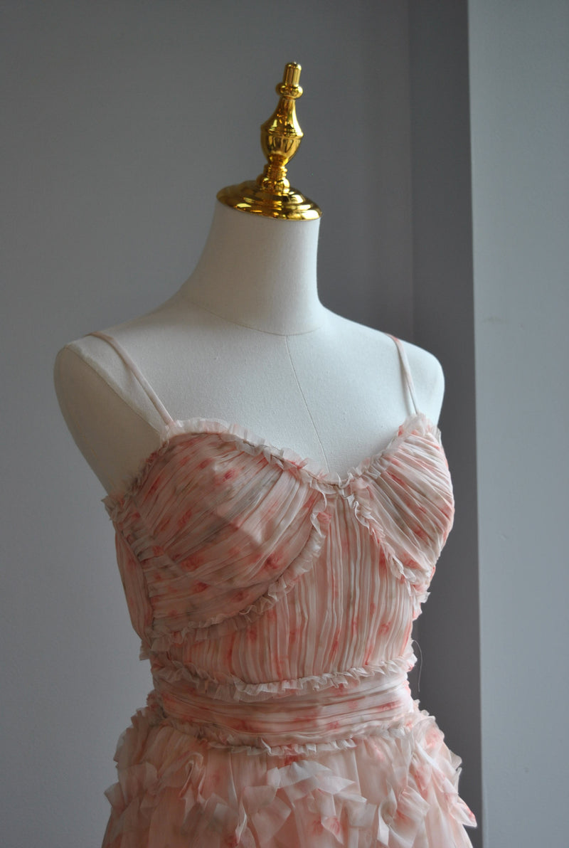 BLUSH PINK MINI SUMMER PARTY DRESS
