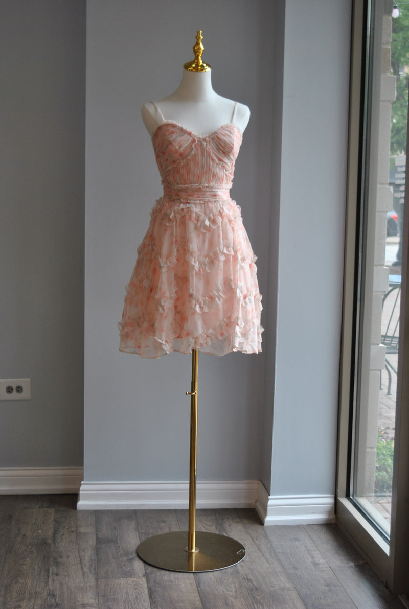 BLUSH PINK MINI SUMMER PARTY DRESS