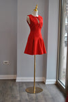 RED MINI HOLIDAY DRESS
