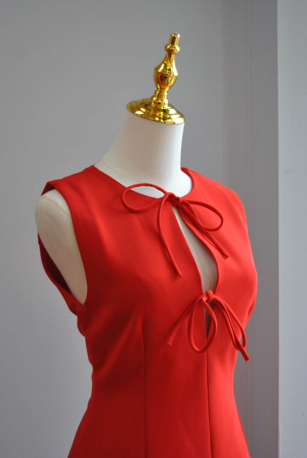 RED MINI HOLIDAY DRESS