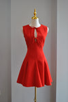 RED MINI HOLIDAY DRESS
