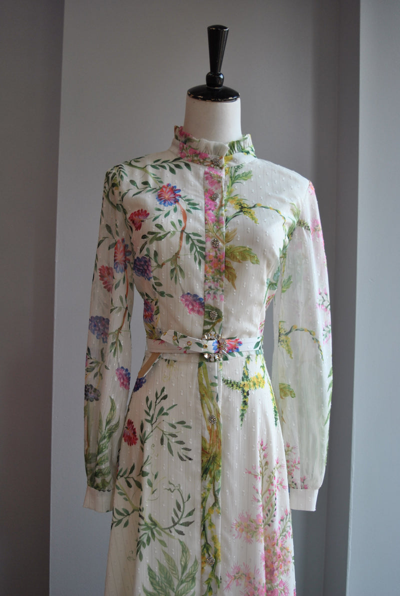 FLOWER MULTICOLOR MAXI DRESS
