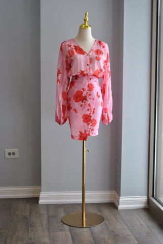 FUCHSIA AND BLACK ZEBRA SET OF PANTS AND A BLOUSE