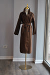 CHOCOLATE BROWN WRAP COAT