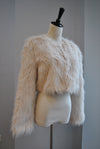 VANILLA FAUX FUR JACKET