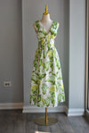 GREEN MULTI SUMMER MIDI DRESS