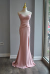 BLUSH PINK LONG EVENING GOWN