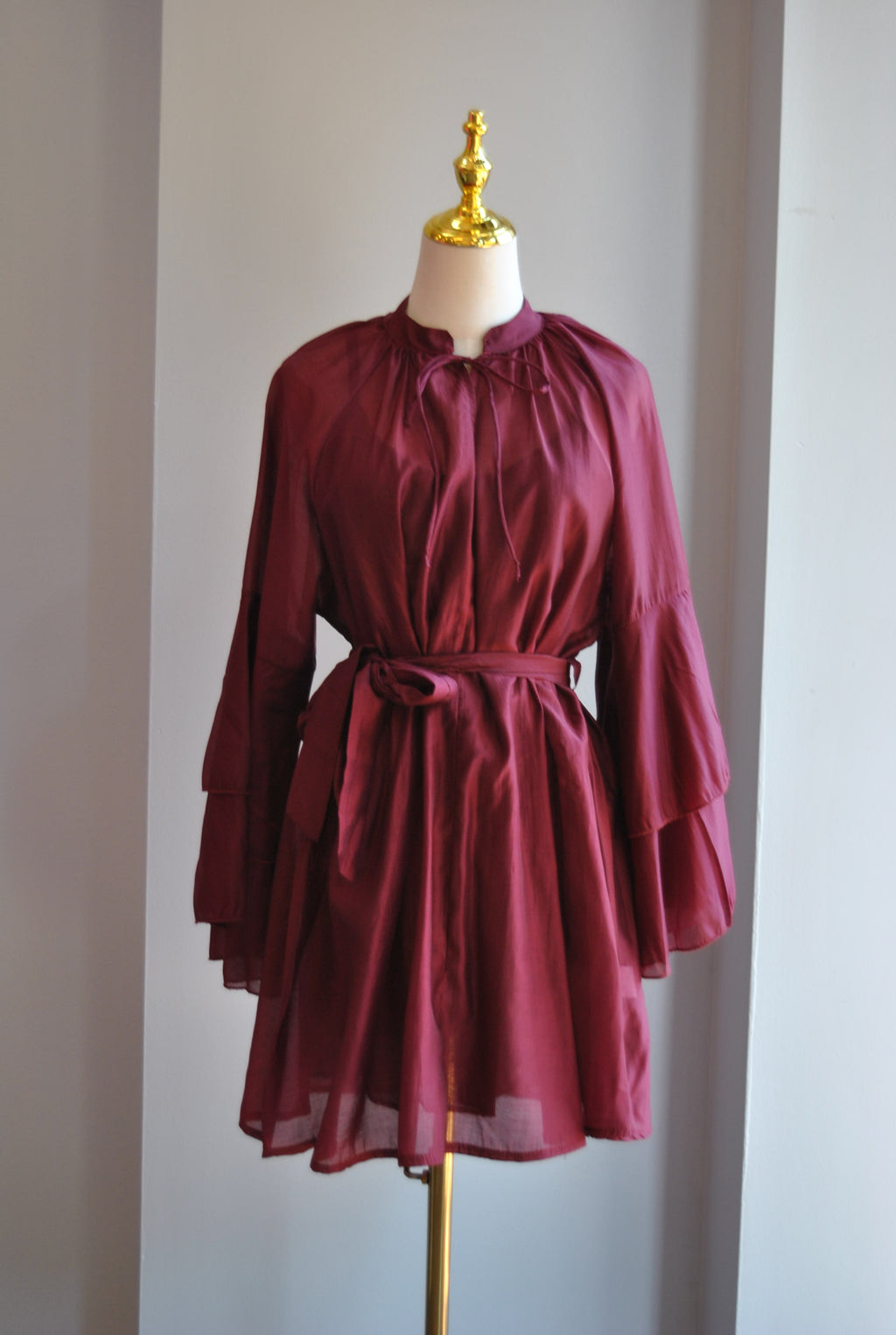 BURGUNDY TUNIC DRESS