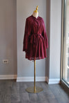 BURGUNDY TUNIC DRESS