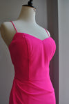 HOT PINK ASYMMETRIC DRESS