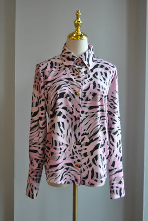 BLUSH PINK MULTI SPRING BLOUSE
