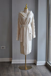 BONE COLOR OPEN STYLE LONG CARDIGAN
