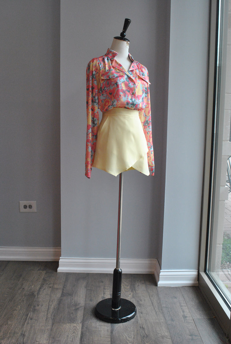PINK MULTI SILKY BLOUSE
