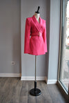 WATERMELON JACKET ROMPER WITH A BELT