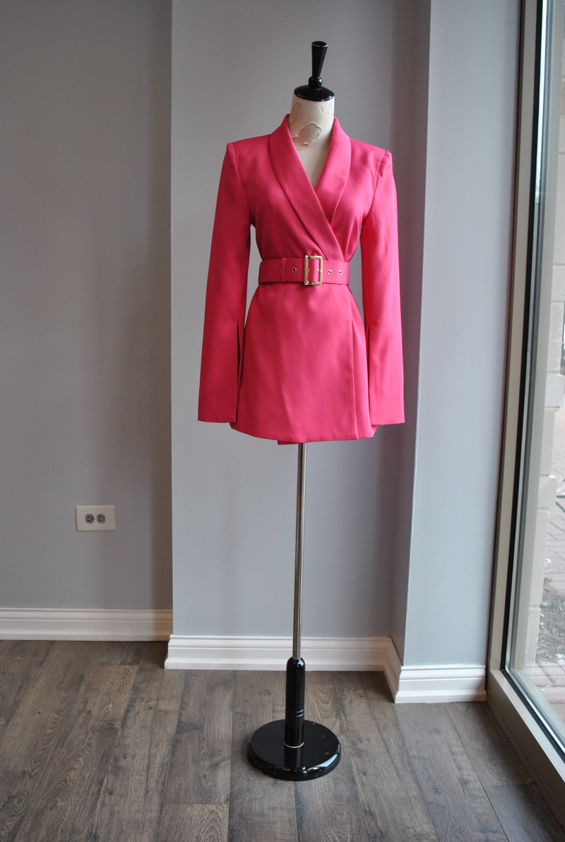 WATERMELON JACKET ROMPER WITH A BELT