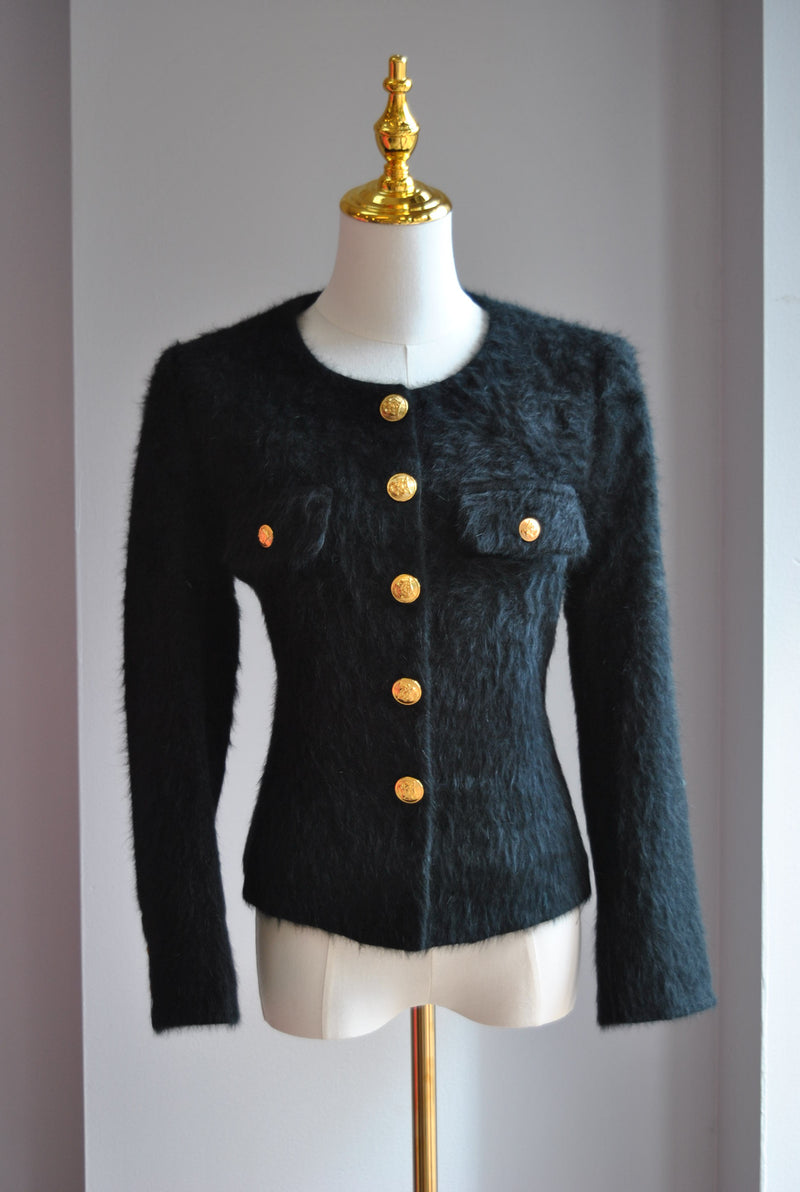 BLACK ALPAKA PERFECT FALL JACKET