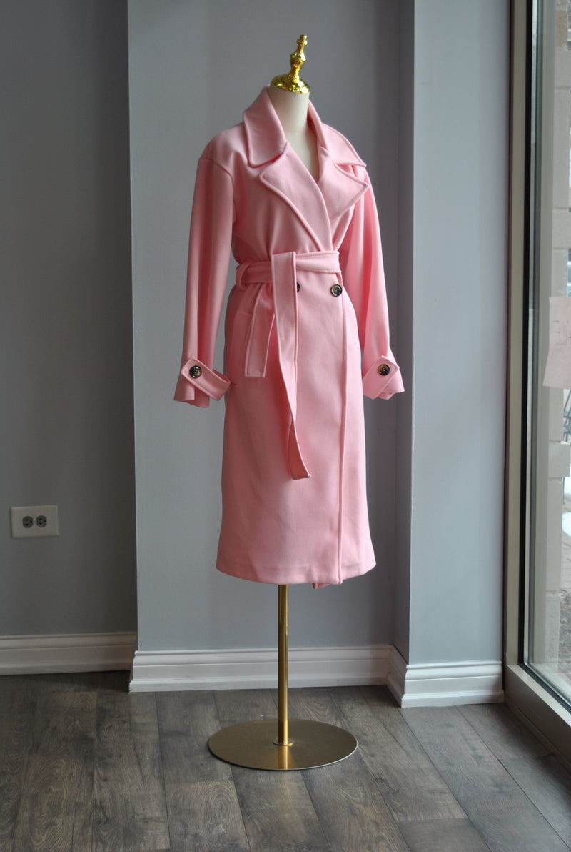 BLUSH PINK SPRING COAT